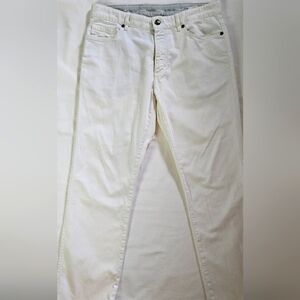 men's white pants Ermenegildo Zegna size 34, 4us, cotton,